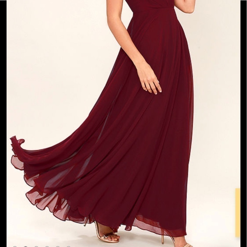 Lulu’s all about love maxi dress sz small - Picture 3 of 11